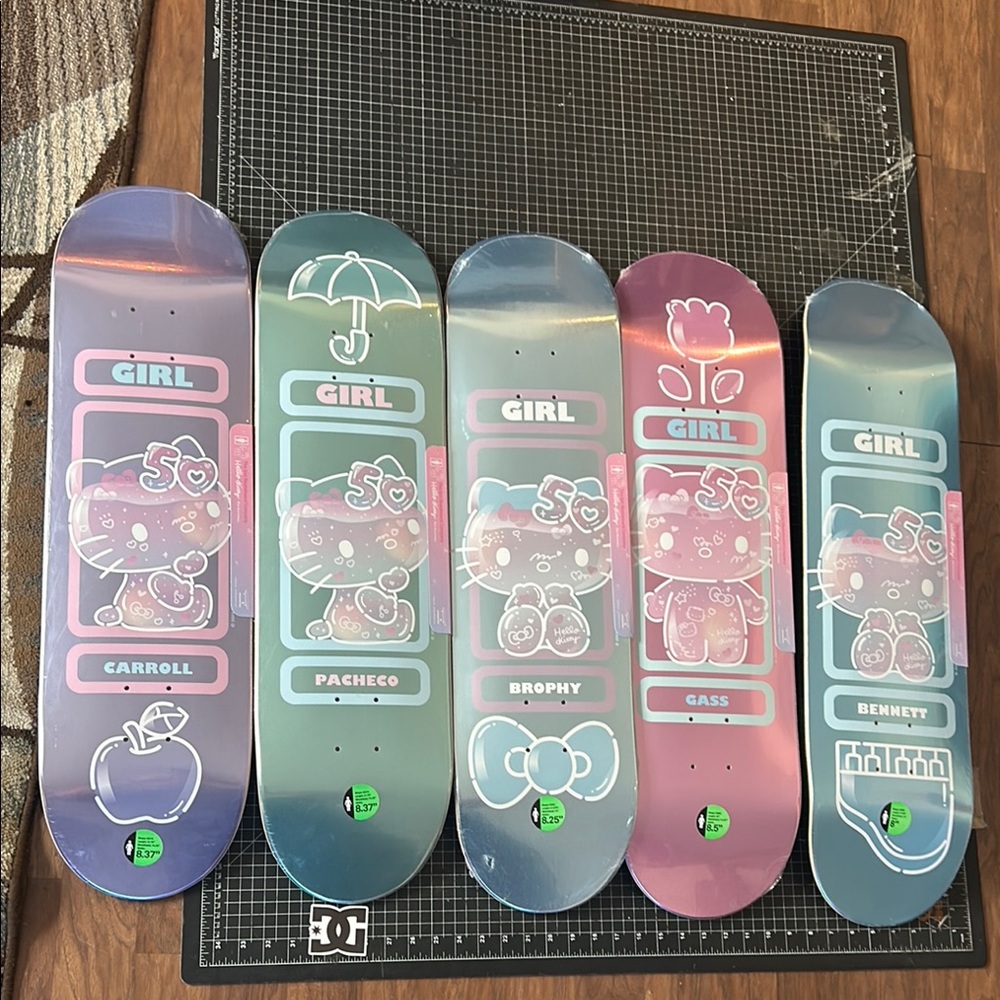 Girl Skateboards X Hello Kitty 50th Anniversary Skate Decks